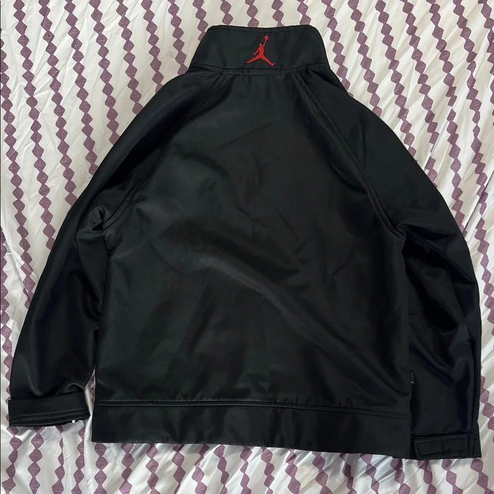 Jordan Black Performance Jacket with Red Accent